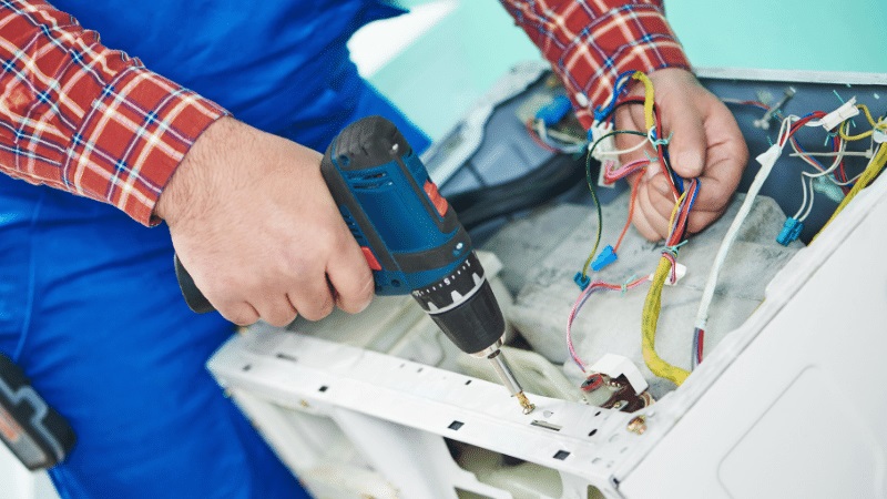 Alaşehir Panasonic Panasonic çamaşır makinesi kart tamiri – Su almama arızası orijinal parça ile giderildi. - Teknik servis örneği