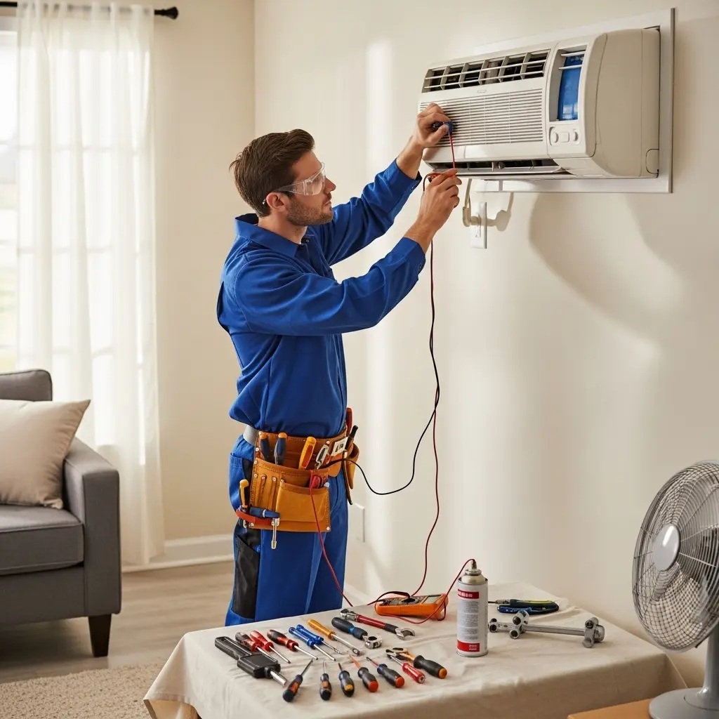 Alaşehir Panasonic Panasonic klima gaz dolumu ve bakım – Enerji verimliliği artırıldı. - Teknik servis örneği